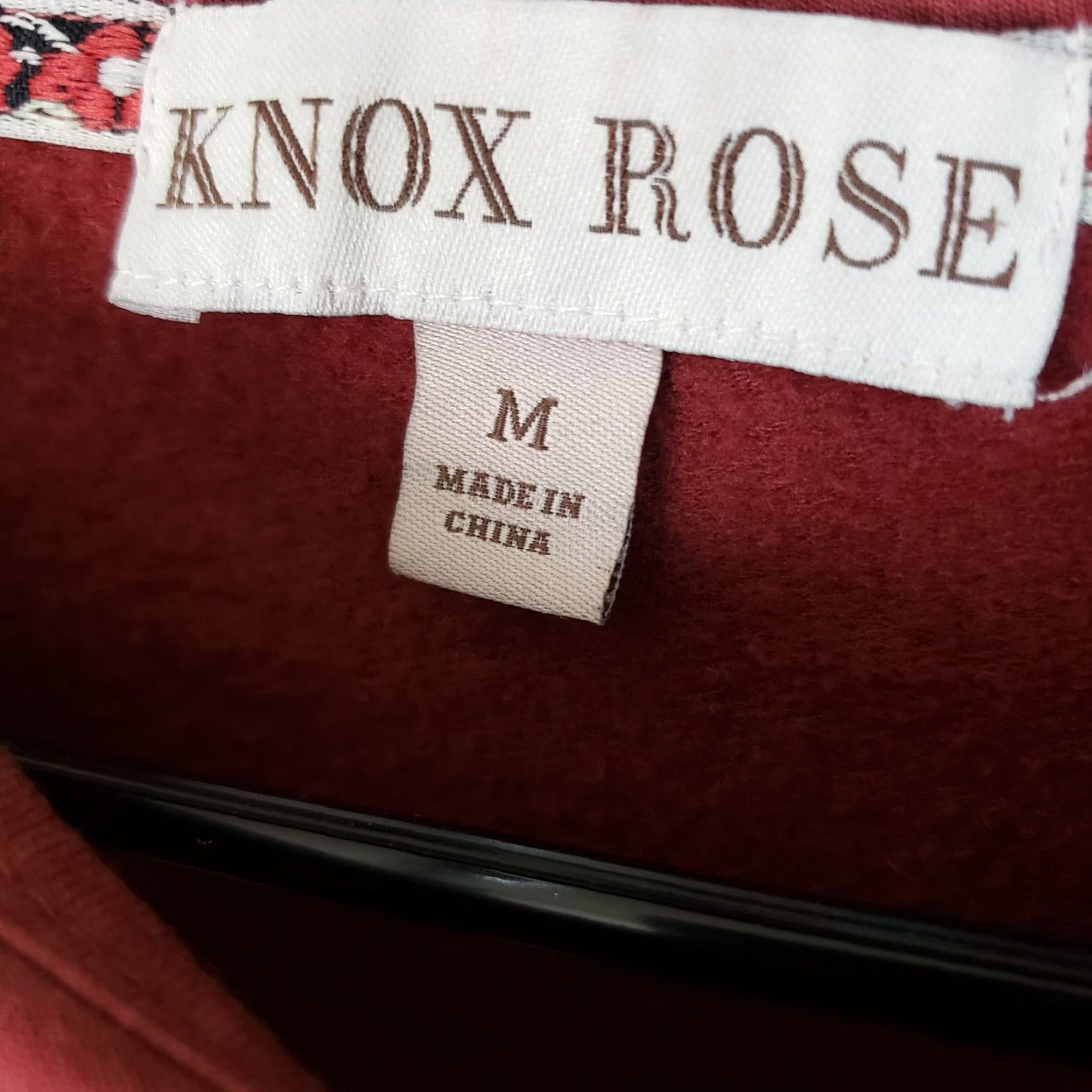 Vintage Knox Rose Womens Pullover Top Blouse Tie Dye Red White Long Sleeve Sz Medium Size M / US 6-8 / IT 42-44 - 6 Thumbnail