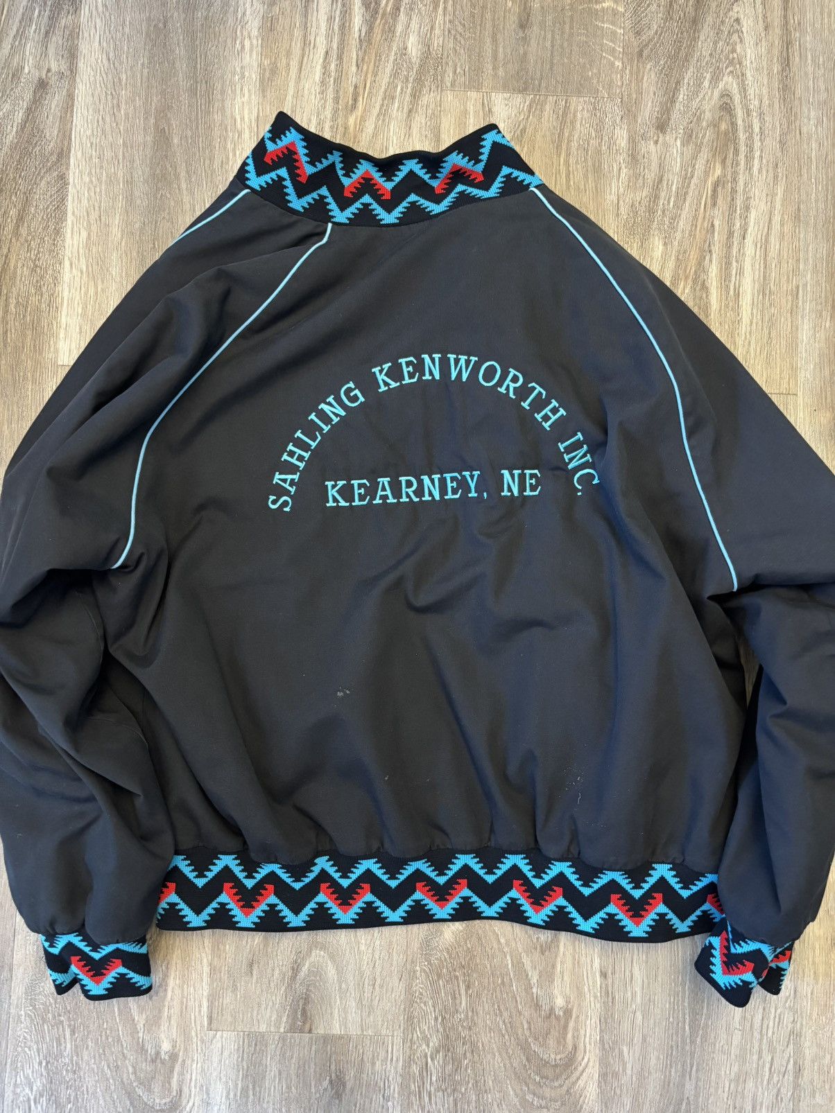 Other Aztec Collar Black Bomber Jacket Size US XXL / EU 58 / 5 - 3 Thumbnail
