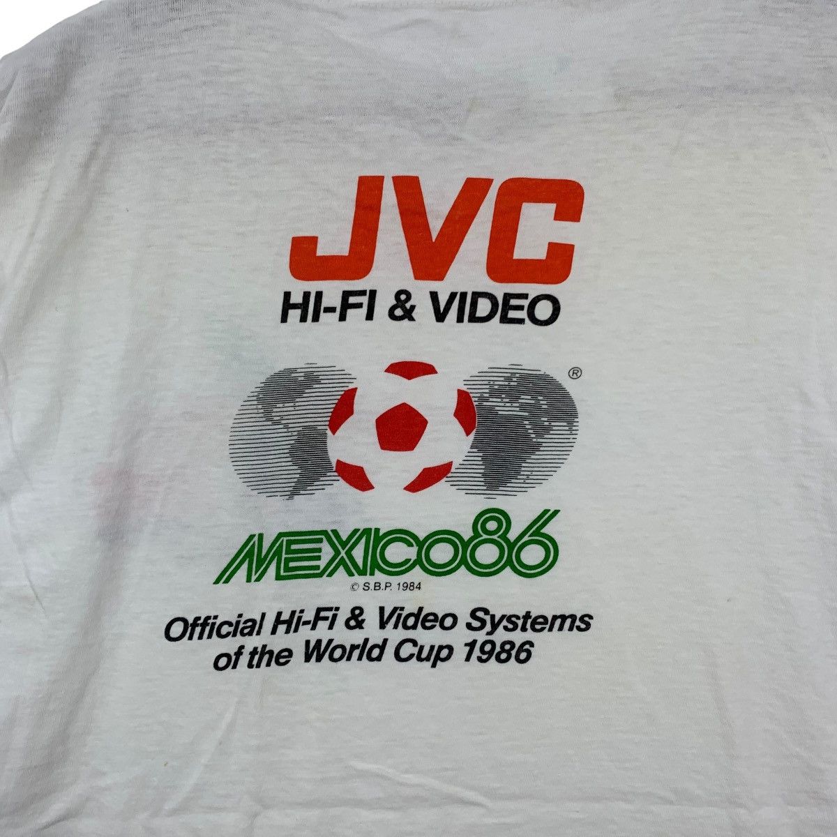 Vintage Vintage 80s JVC WORLD CUP 1986 Mexico Memorabilia Tshirt Size US S / EU 44-46 / 1 - 2 Thumbnail