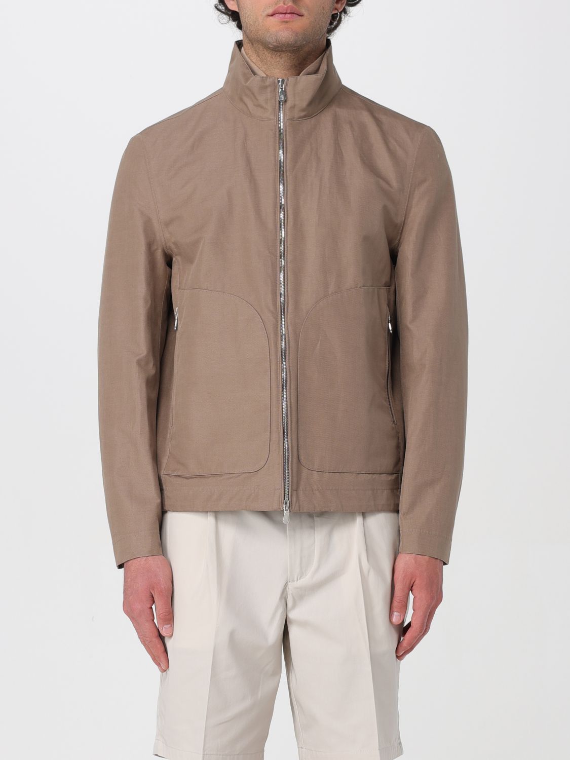 image of Brunello Cucinelli Jacket Men Beige (Size Medium)