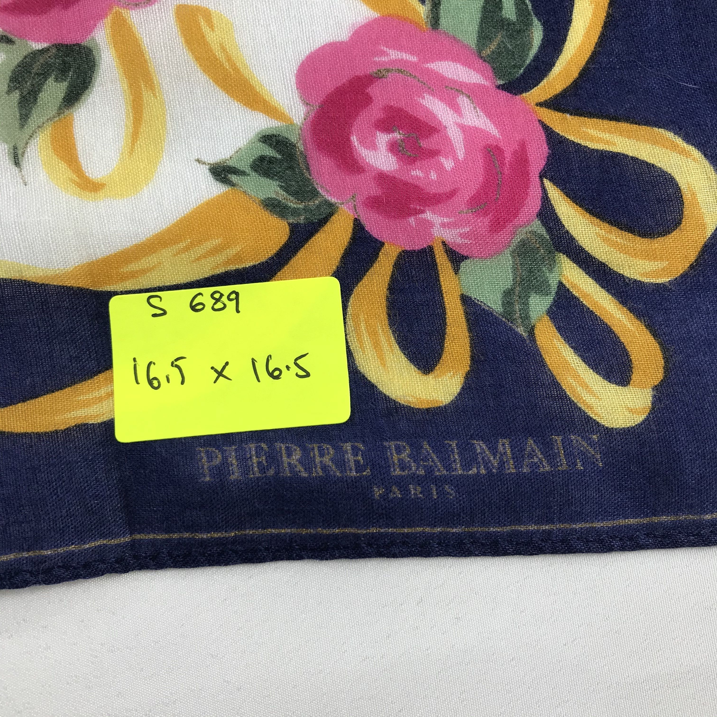 Pierre Balmain × Vintage Pierre Balmain Bandana / Handkerchief / Neckerchief - S689 Size ONE SIZE - 5 Thumbnail
