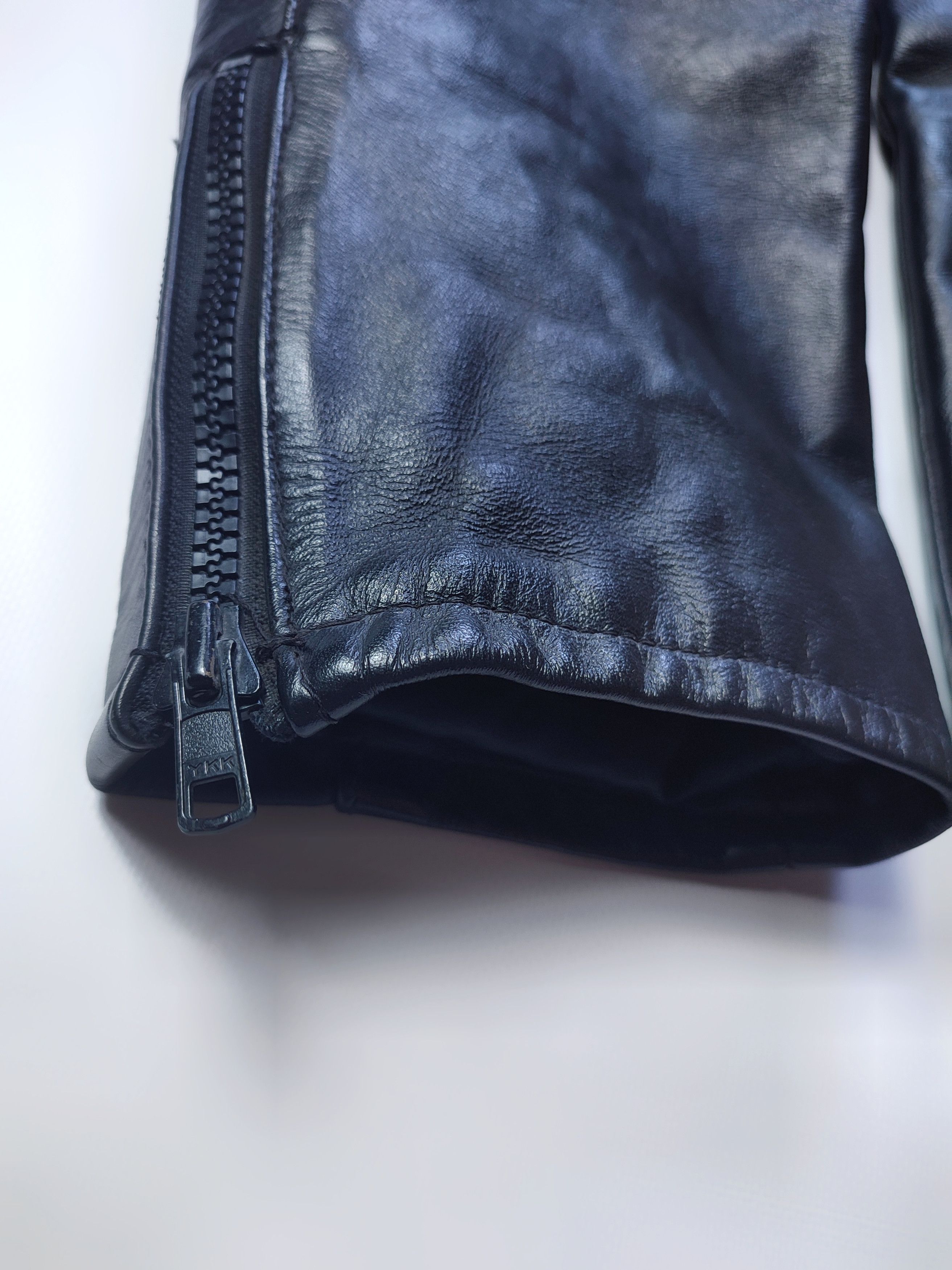 Genuine Leather Vintage Moto Biker Leather Pants Size US 32 / EU 48 - 5 Thumbnail