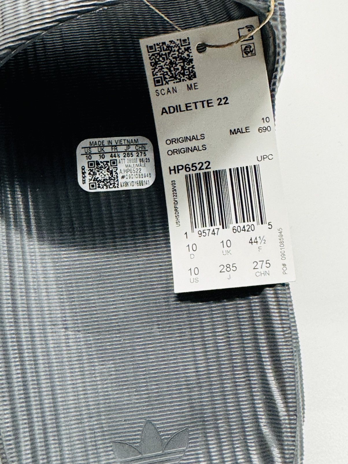 Adidas Adidas Adilette 22 Slides Grey Five Size US 10 / EU 43 - 7 Thumbnail
