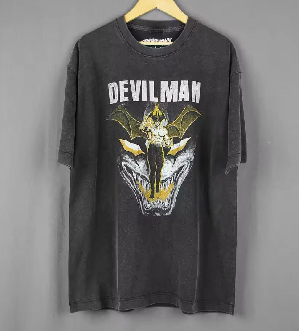 Japanese Brand × Vintage Devilman Graphic Printed Cotton Tshirt Size US S / EU 44-46 / 1 - 1 Thumbnail