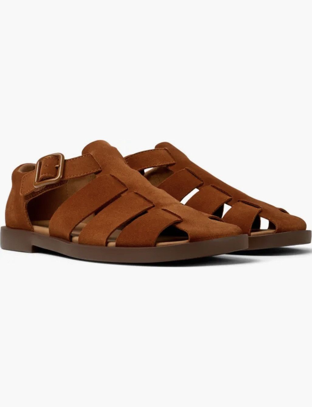 Camper Camper Don Suede Fisherman Sandal Brown Size US 11 / EU 44 - 2 Thumbnail