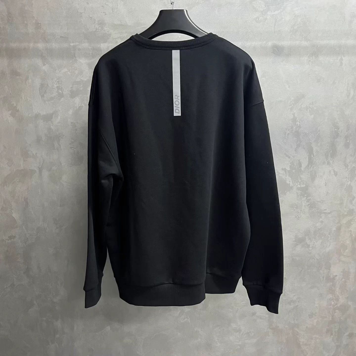 Dior Dior Black Logo Crewneck LS Cotton Sweatshirt Size US XXL / EU 58 / 5 - 2 Thumbnail