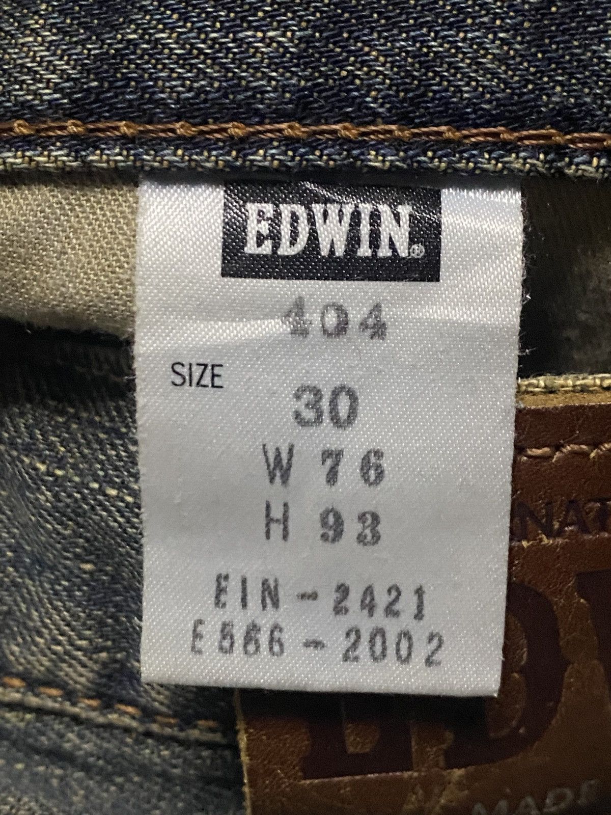 Junya Watanabe Vintage Edwin 404 Mud Wash Distressed Loose Jeans Size US 31 - 19 Thumbnail