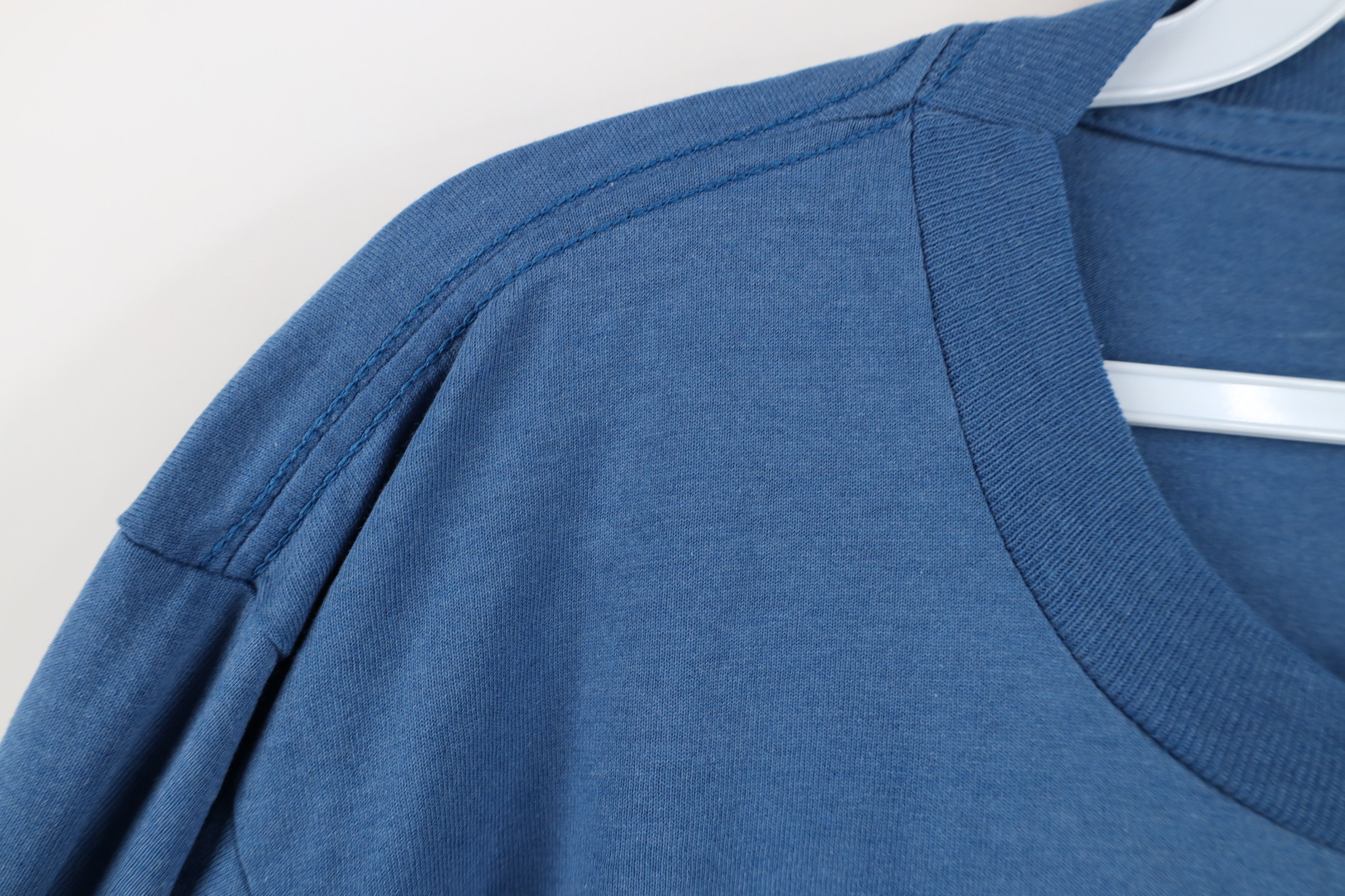 Vintage Vintage 90s Streetwear Heavy Off 3/4 Sleeve T-Shirt Blue USA Size US L / EU 52-54 / 3 - 7 Thumbnail
