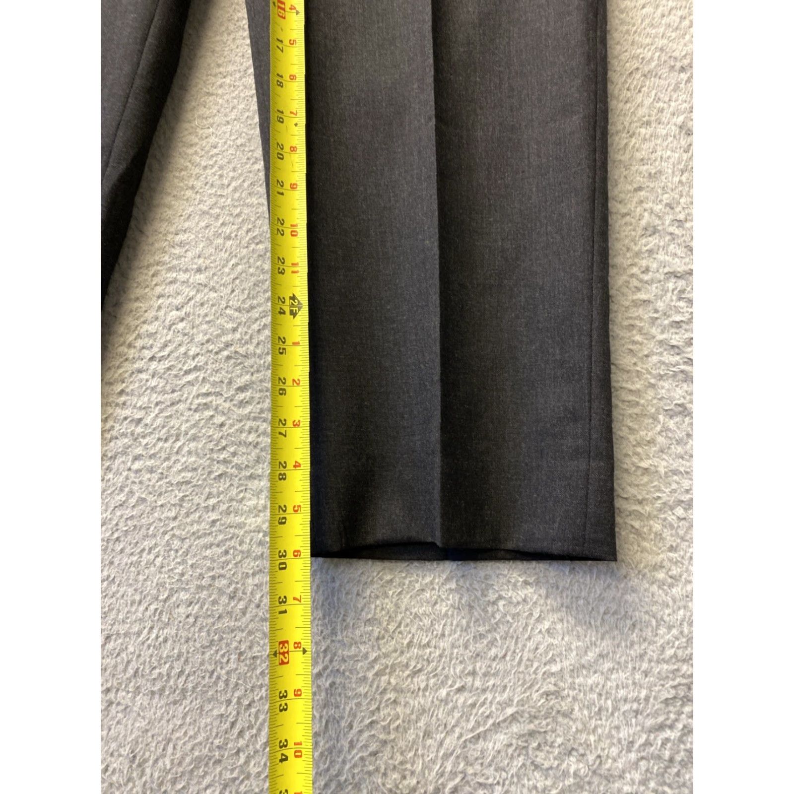 Joseph Joseph Feiss Dress Pants Men's 36x30 Charcoal Gray Wool / 0440 Size US 36 / EU 52 - 4 Thumbnail