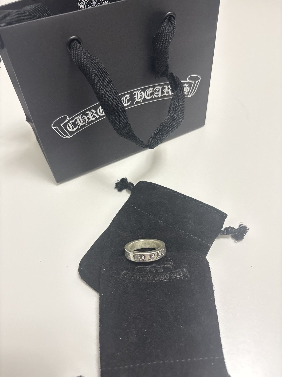 Chrome Hearts Chrome Hearts CH NYC Spacer Ring Size 12 – 925 Silver – Size ONE SIZE - 1 Thumbnail