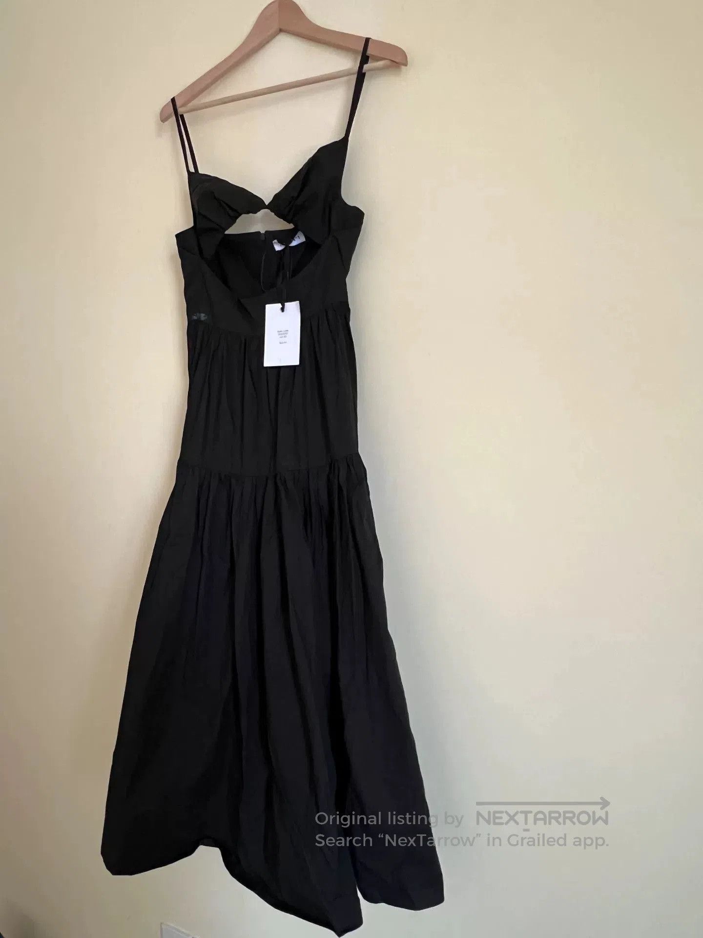 Japanese Brand Long Black Cotton Maxi Dress. Size M / US 6-8 / IT 42-44 - 1 Thumbnail