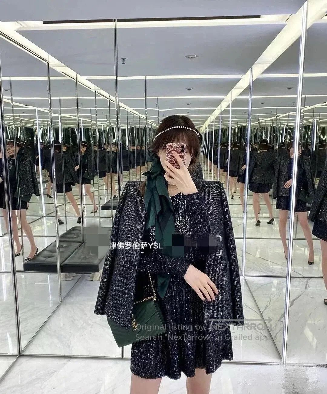 Saint Laurent Paris Saint Laurent Sequin Double. Size S / US 4 / IT 40 - 8 Thumbnail