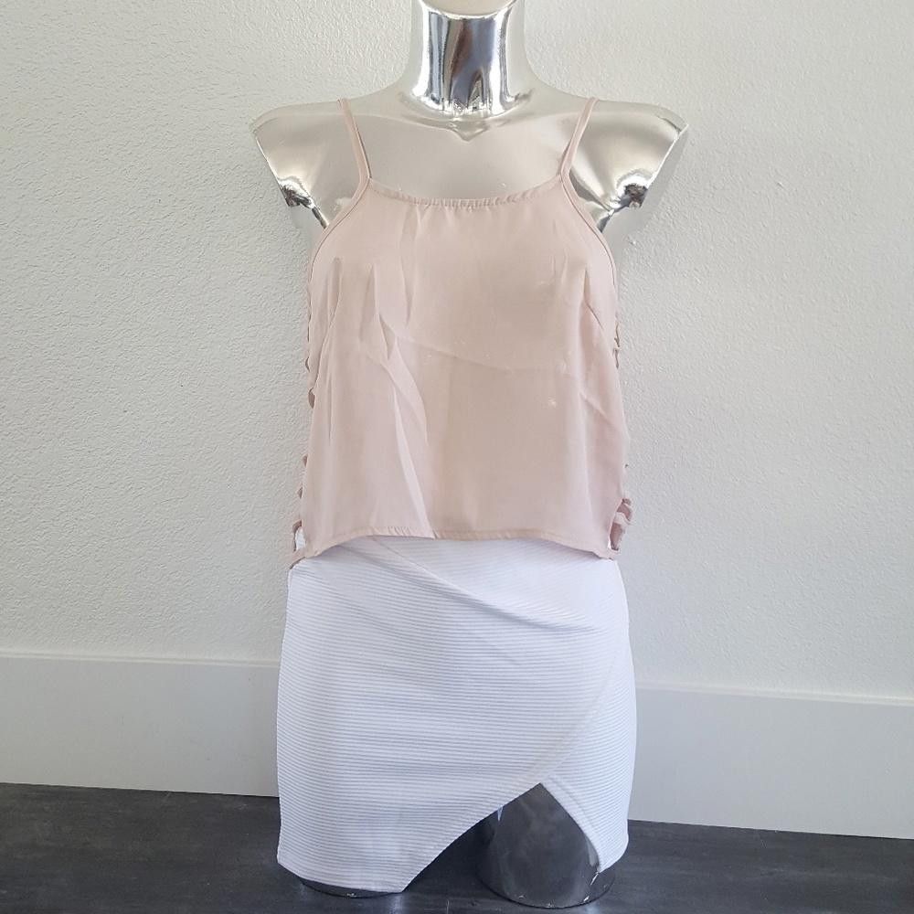 Designer Nude Side Cage Melville Blouse Size ONE SIZE - 1 Thumbnail
