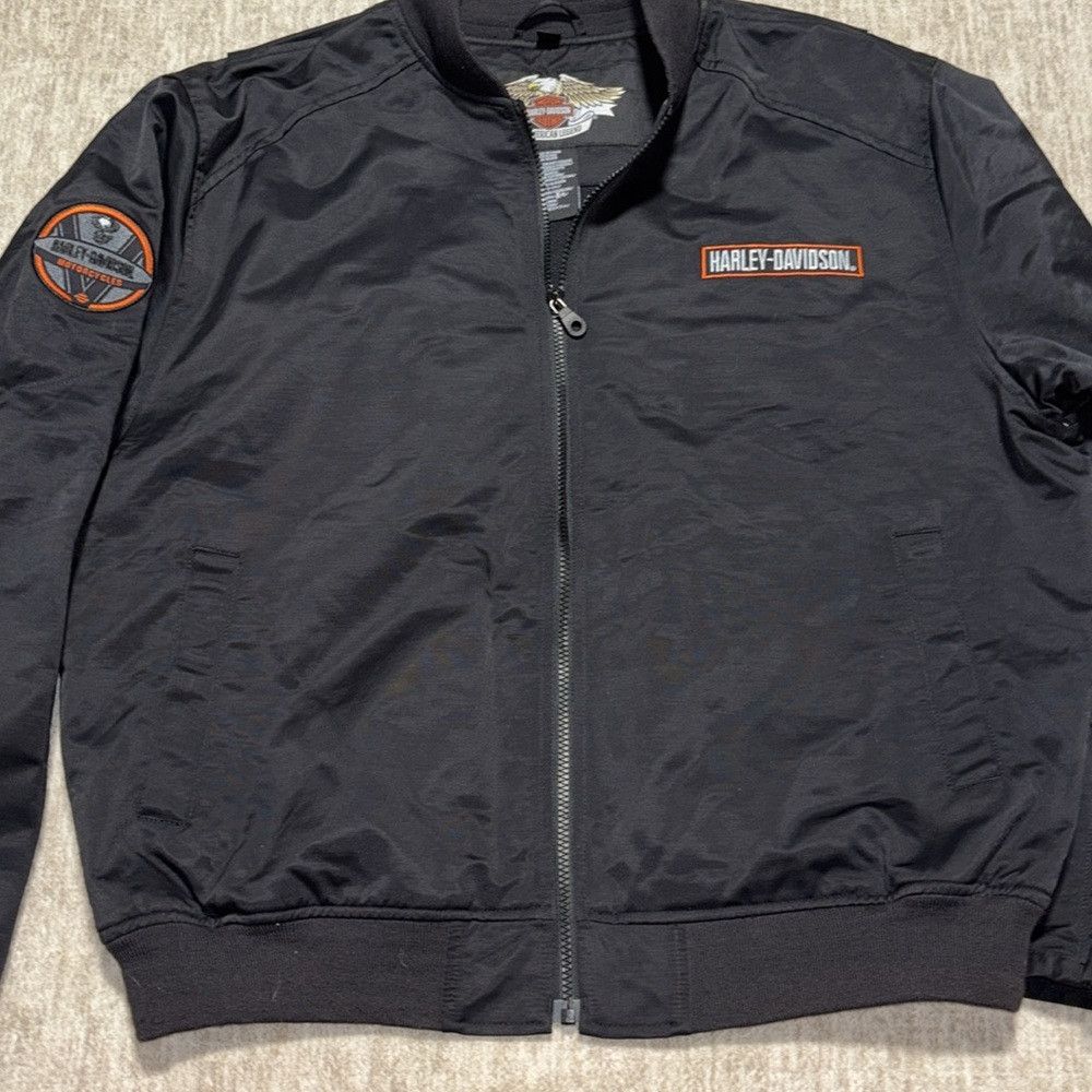 Harley Davidson Harley Davidson Jacket Large Bomber style Nylon Black Size US L / EU 52-54 / 3 - 4 Thumbnail