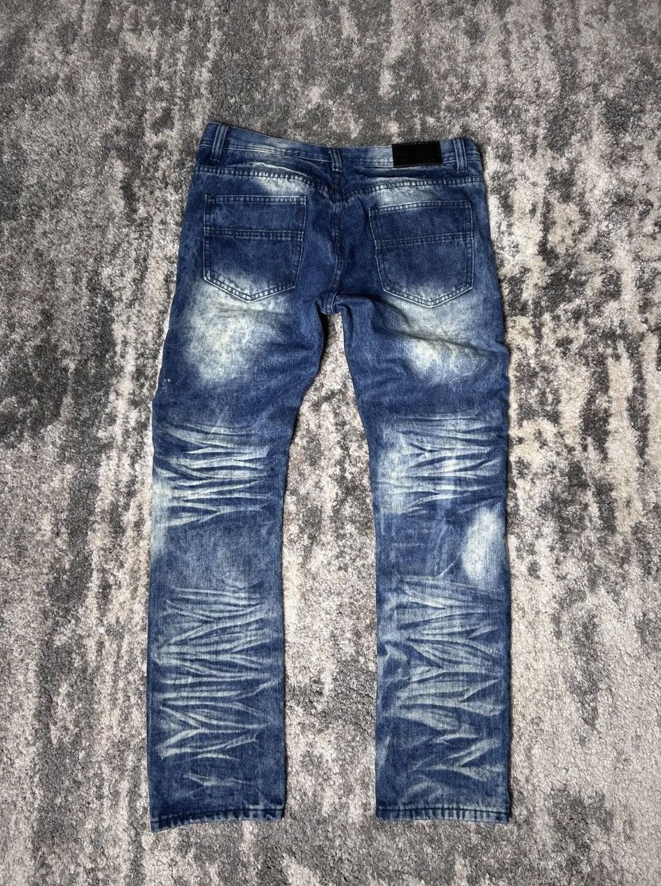 Affliction × Japanese Brand × Vintage Crazy Y2K 1738 Dynasty Affliction style crosses grunge jeans Size US 34 / EU 50 - 8 Thumbnail