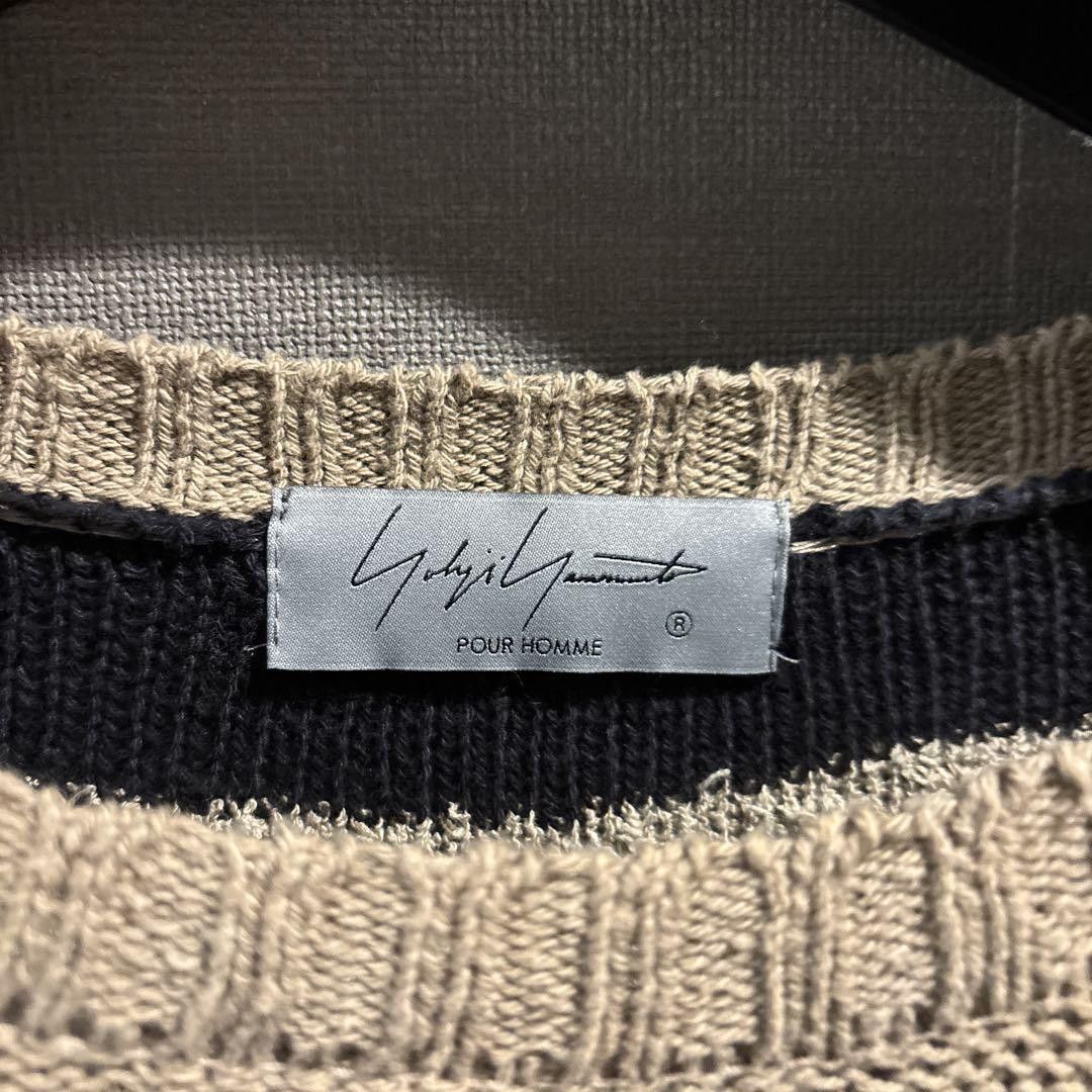 Yohji Yamamoto yohji yamamoto POUR HOMME 24ss COLOR-BLOCKED striped knit Size US L / EU 52-54 / 3 - 3 Thumbnail