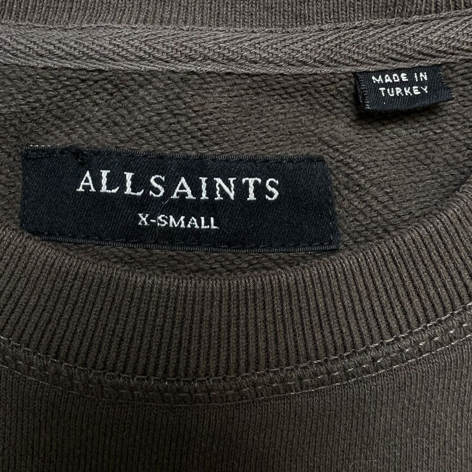 Allsaints ALLSAINTS Sweatshirt XS Brown Blank Faded Pullover Crewneck Size US XS / EU 42 / 0 - 5 Thumbnail