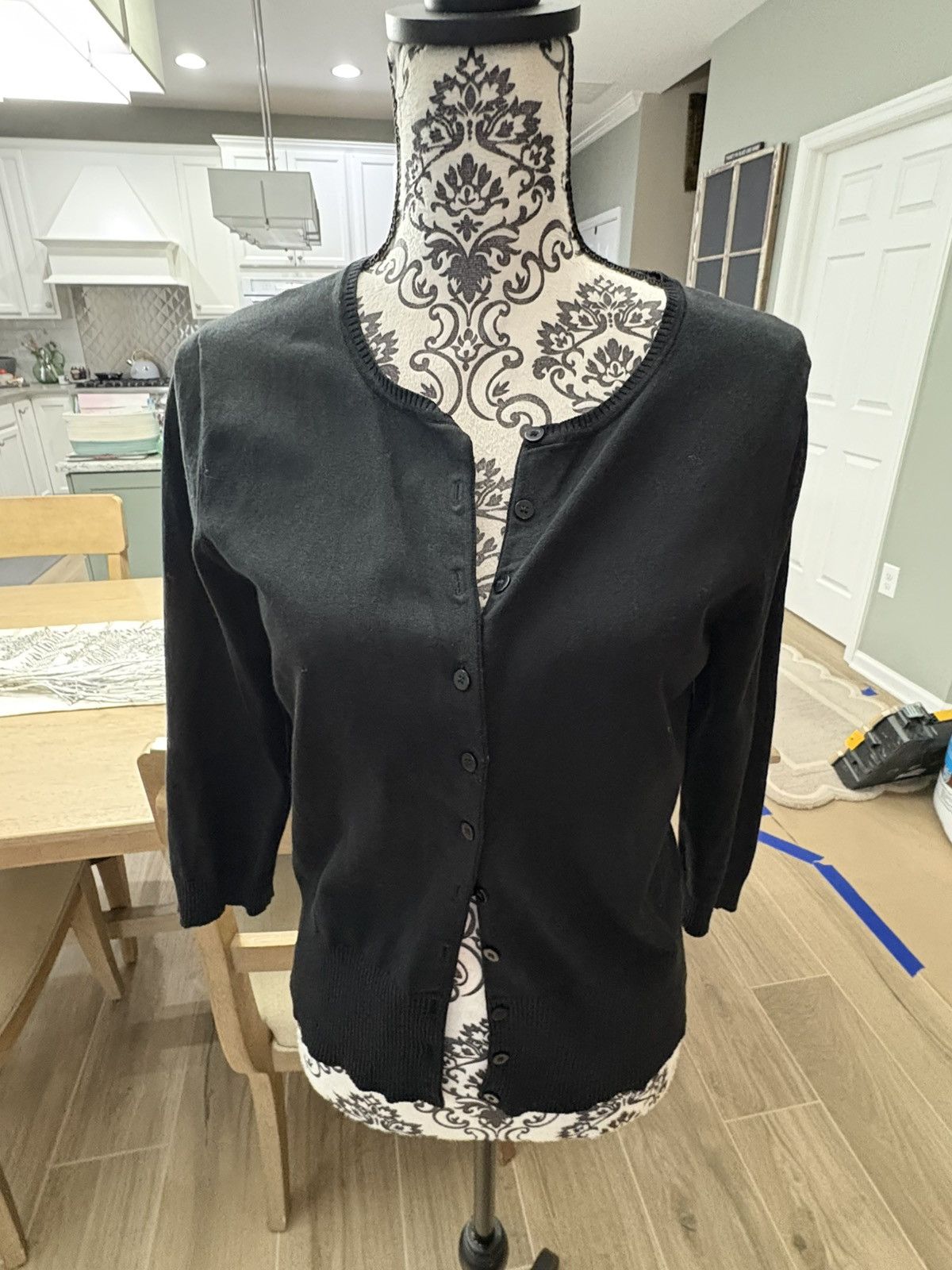Other Black size large 3/4 sleeve cardigan sweater Size L / US 10 / IT 46 - 5 Thumbnail