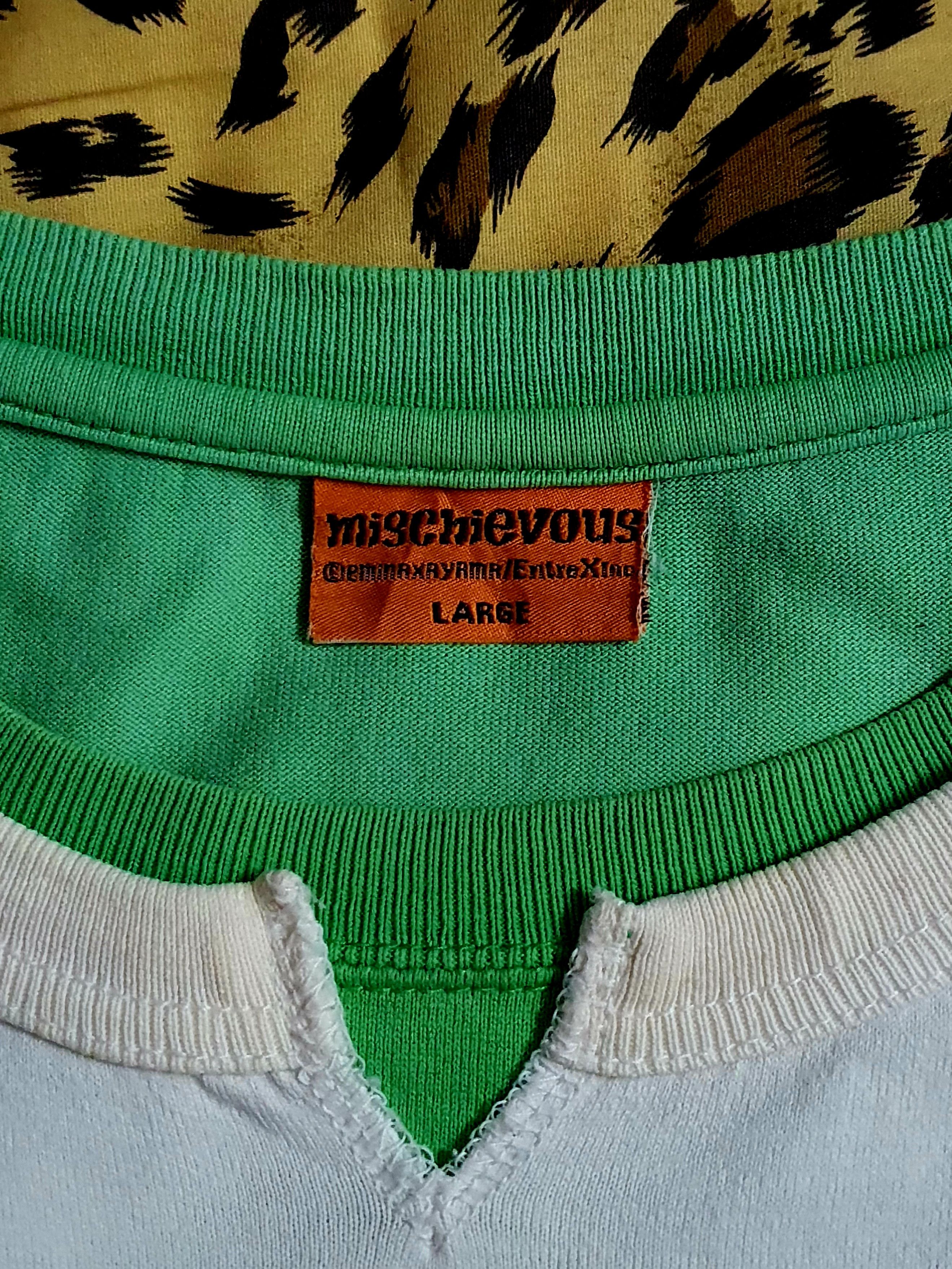 Other Rare Y2K Mischievous Japan Ringer Tee - Comic Panel Style Size US L / EU 52-54 / 3 - 4 Thumbnail
