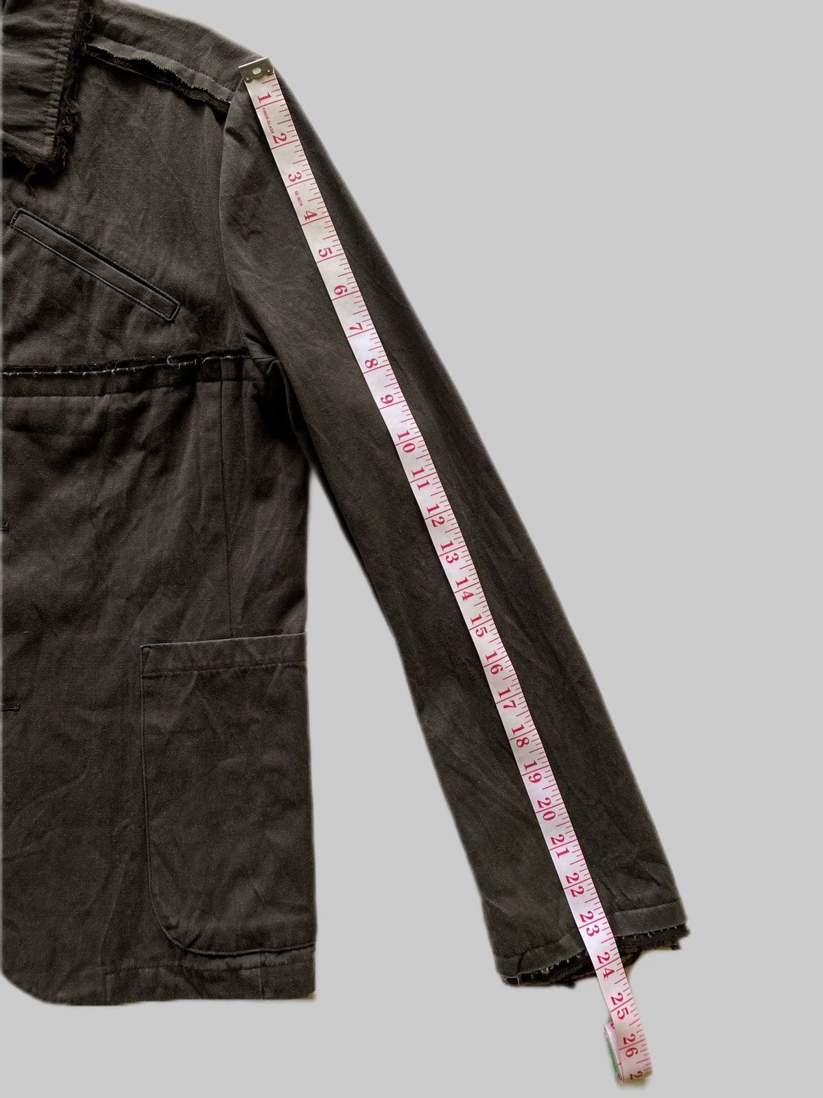 Issey Miyake AW1991 I.S. SunaoKuwahara Raw Cuts Khakis Jacket Size M / US 6-8 / IT 42-44 - 5 Thumbnail