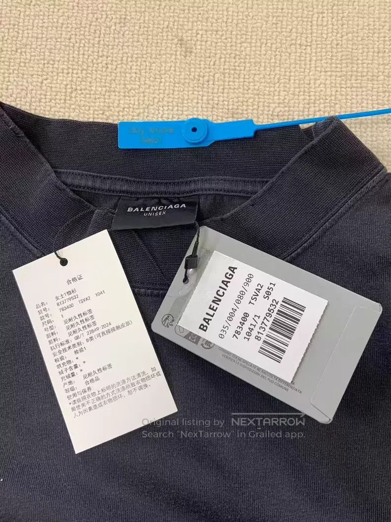 Balenciaga Balenciaga Solid Color Letter Long Sleeve Size US S / EU 44-46 / 1 - 5 Thumbnail