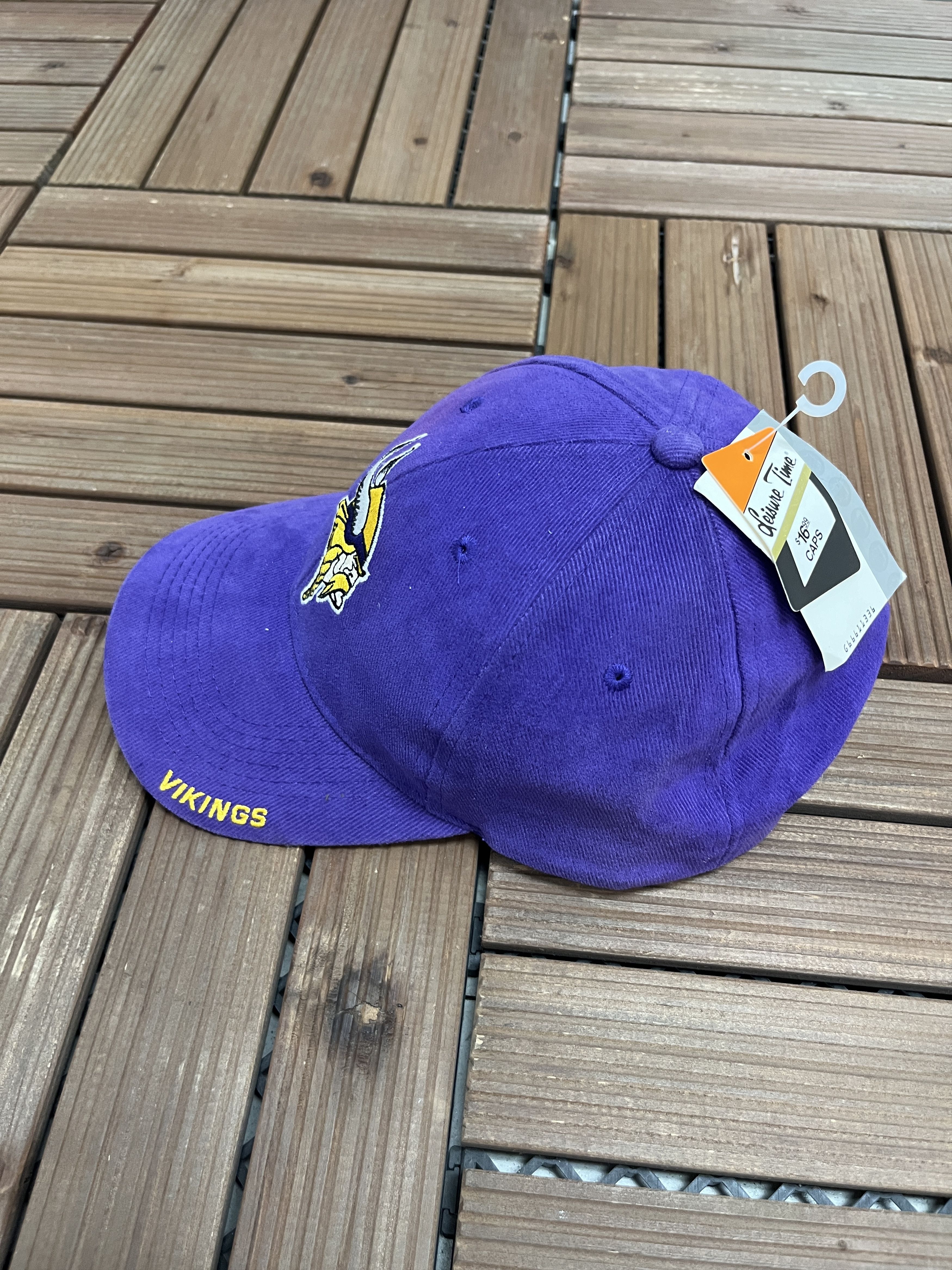 Vintage Minnesota Vikings Vintage Purple Strap Back Hat Cap Size ONE SIZE - 4 Thumbnail