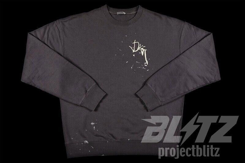 Dior CHRISTIAN DIOR X CACTUS JACK OVERSIZED SWEATSHIRT L GREY Size US L / EU 52-54 / 3 - 2 Thumbnail