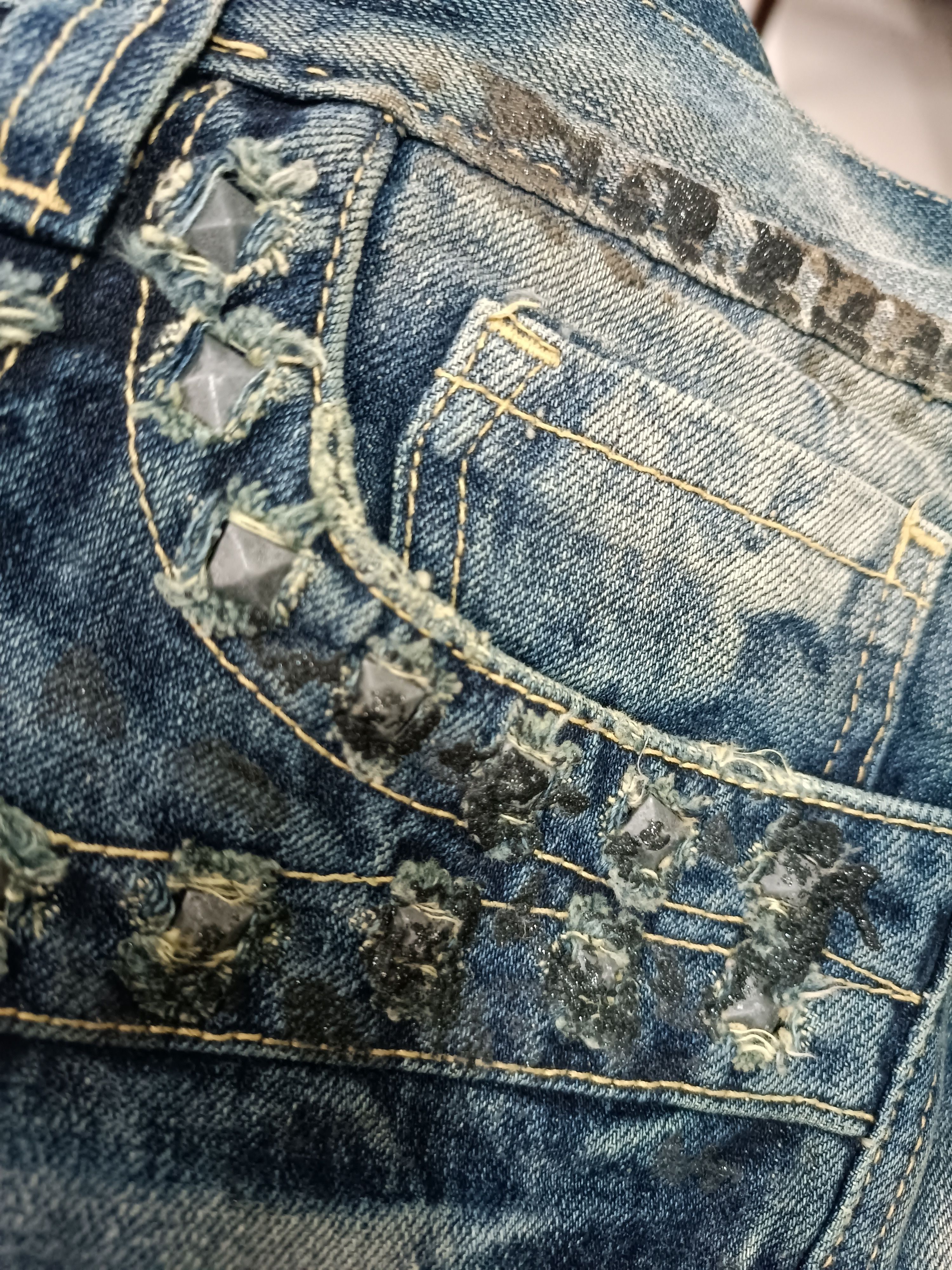 Japanese Brand × Seditionaries × Vintage FLARED💥ARMY OF NO WHISKERS STUD SEDITIONARIES DENIM Size US 32 / EU 48 - 20 Thumbnail