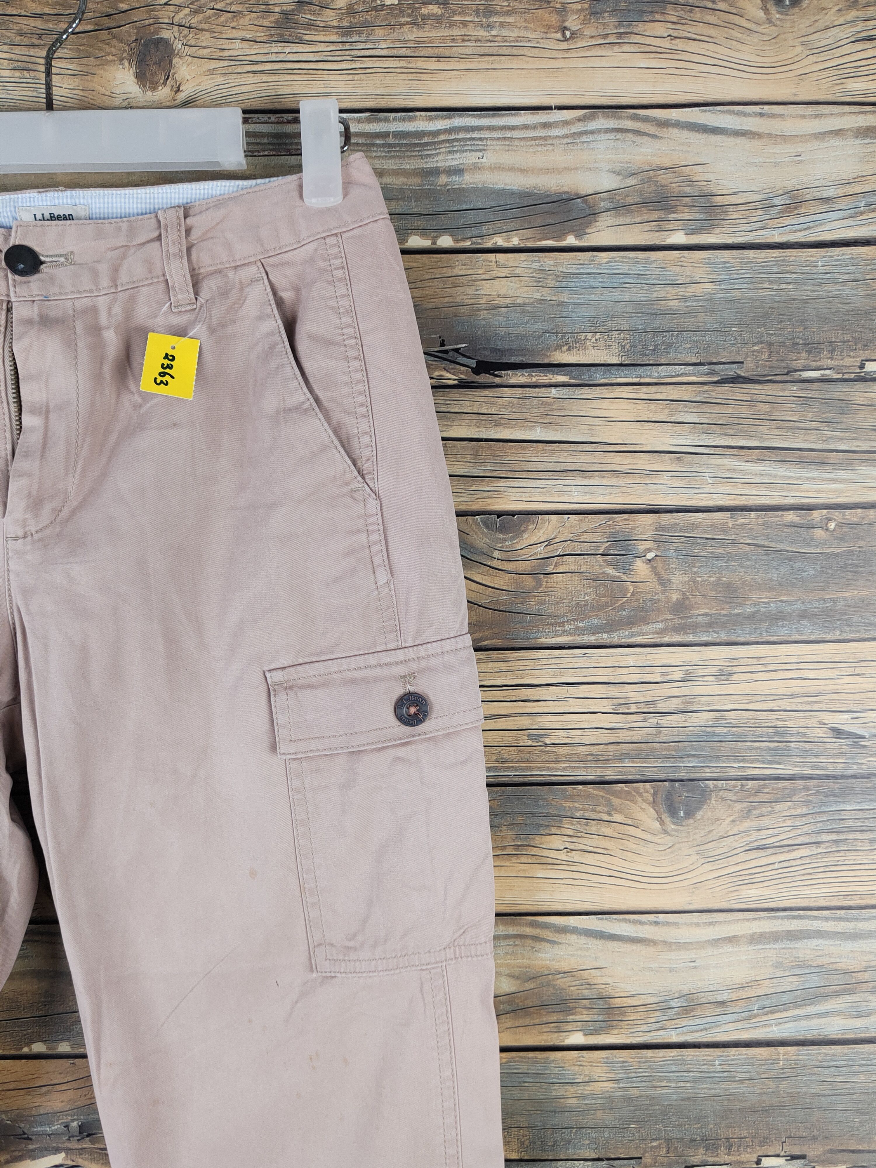 L.L. Bean DL L.L.Bean Beige Multipocket Cargo Pants #2363 Size US 28 / EU 44 - 5 Thumbnail