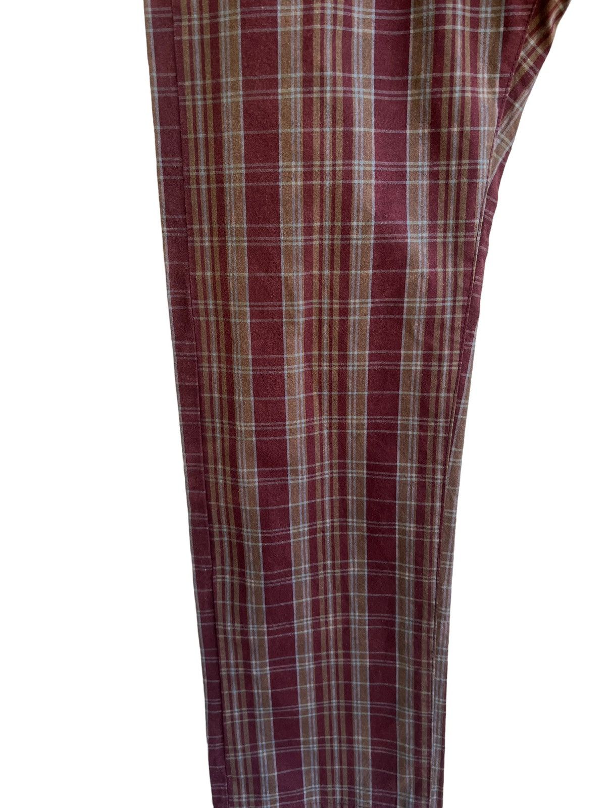 Paul Smith Vintage Paul Smith Jeans Made in Japan Waxed Plaid Pant Size US 29 - 7 Thumbnail