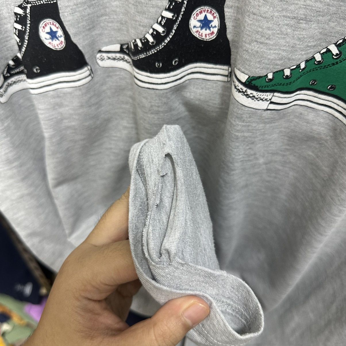 Converse × Vintage Rare Converse High Cut Tees Size US XXL / EU 58 / 5 - 4 Thumbnail