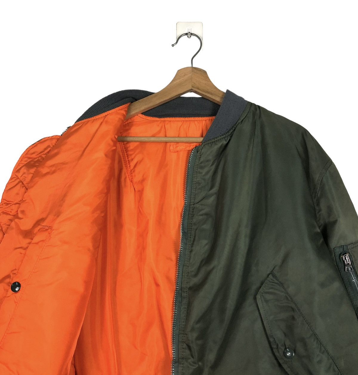 Alpha Industries 🔥VTG REVERSIBLE BOMBER JACKET MA-1 ALPHA INDUSTRIES USA Size US XL / EU 56 / 4 - 14 Thumbnail