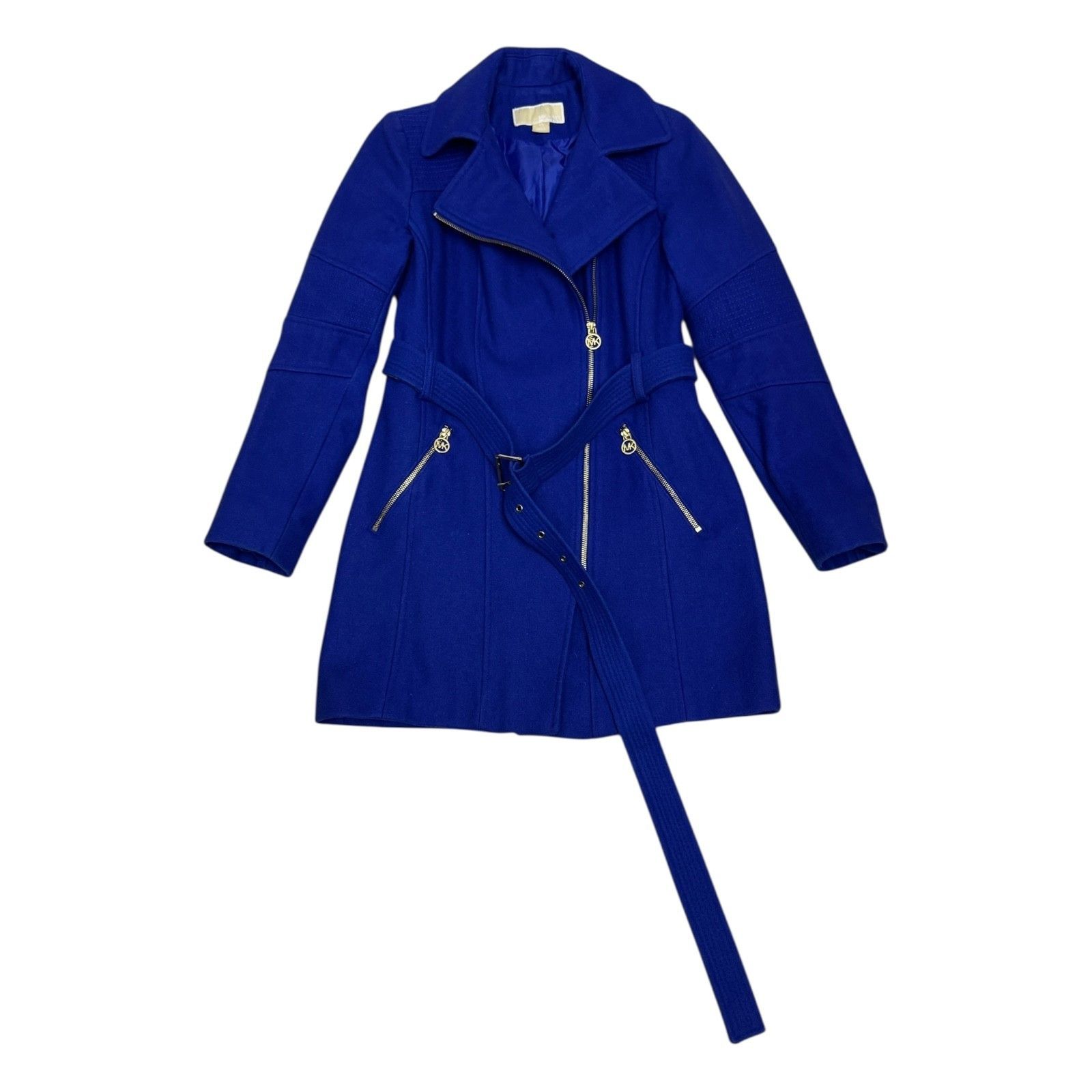 Michael Kors MICHAEL KORS Luxury Designer Wool Blend Winter Pea Coat XS Size XS / US 0-2 / IT 36-38 - 6 Thumbnail