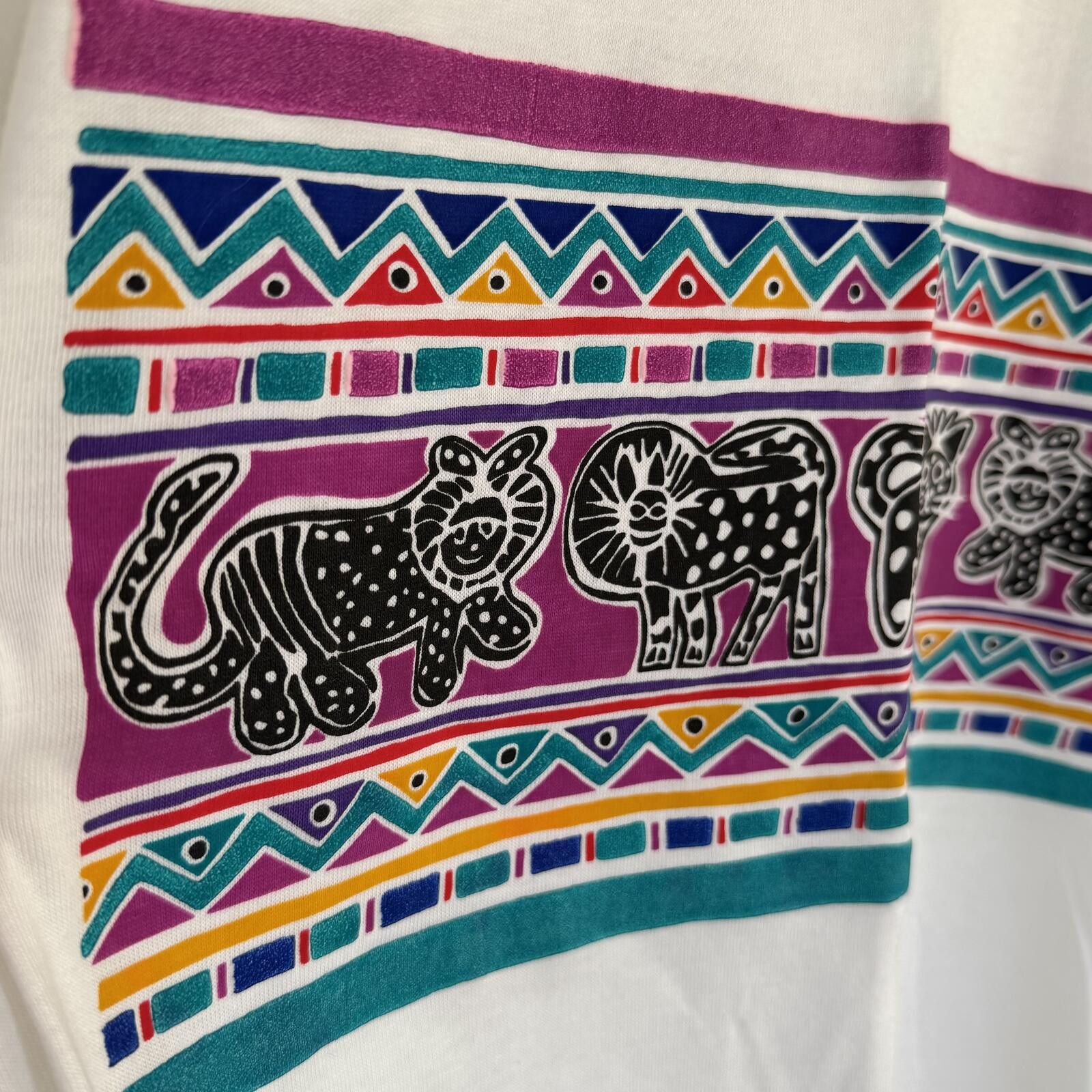 Jantzen VTGJantzen Large Colorful 80's Animal and Geometric Print Size L / US 10 / IT 46 - 1 Thumbnail
