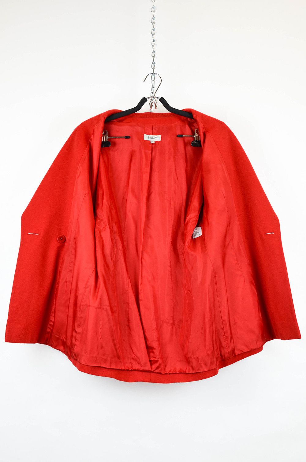 Bally BALLY Red Wool Blazer & Pencil Skirt Suit Set – Size EU 36 Size S / US 4 / IT 40 - 4 Thumbnail