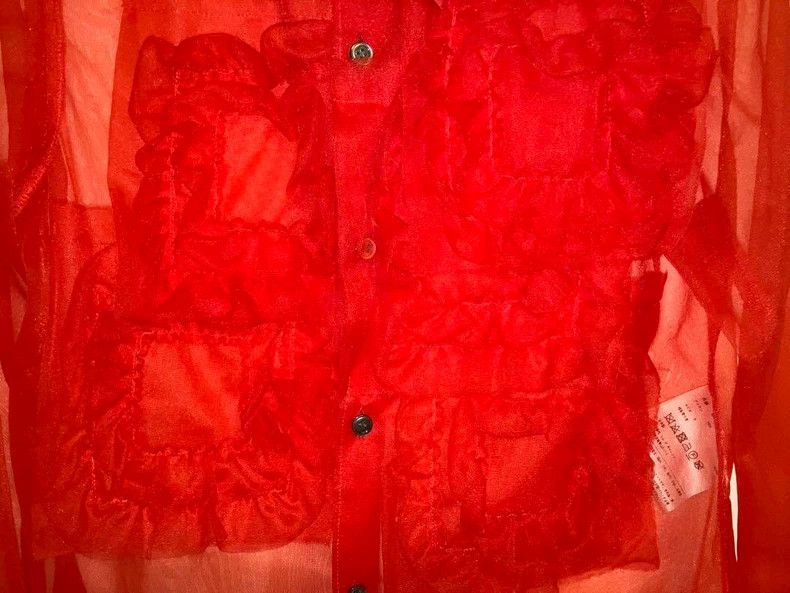Comme des Garcons Comme Des Garcons Red vintage floral top Size S / US 4 / IT 40 - 3 Thumbnail