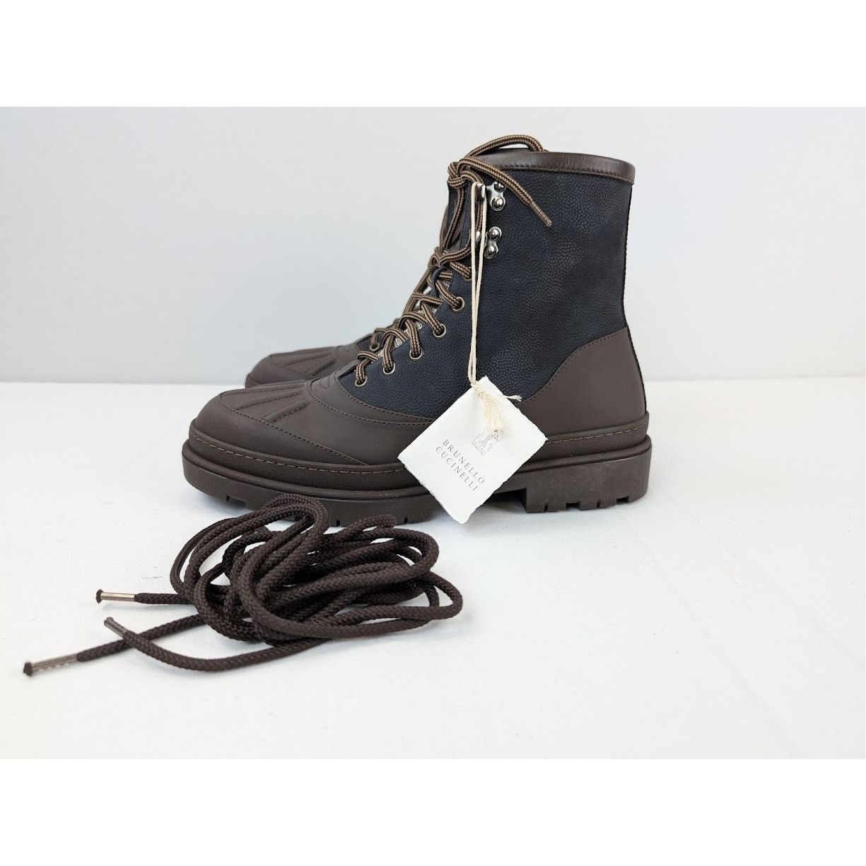 Brunello Cucinelli o1rshd1 Boots in Black/Brown Size US 9 / EU 42 - 10 Thumbnail
