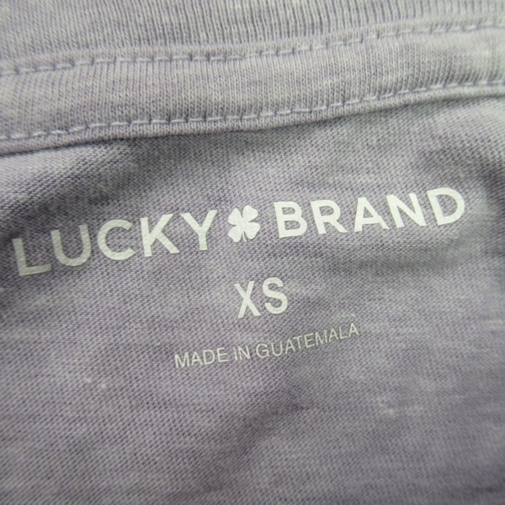 Lucky Brand Lucky Brand Shirt Womens XS Short Sleeve Lightweight Crew Neck Casual Purple Size XS / US 0-2 / IT 36-38 - 3 Thumbnail