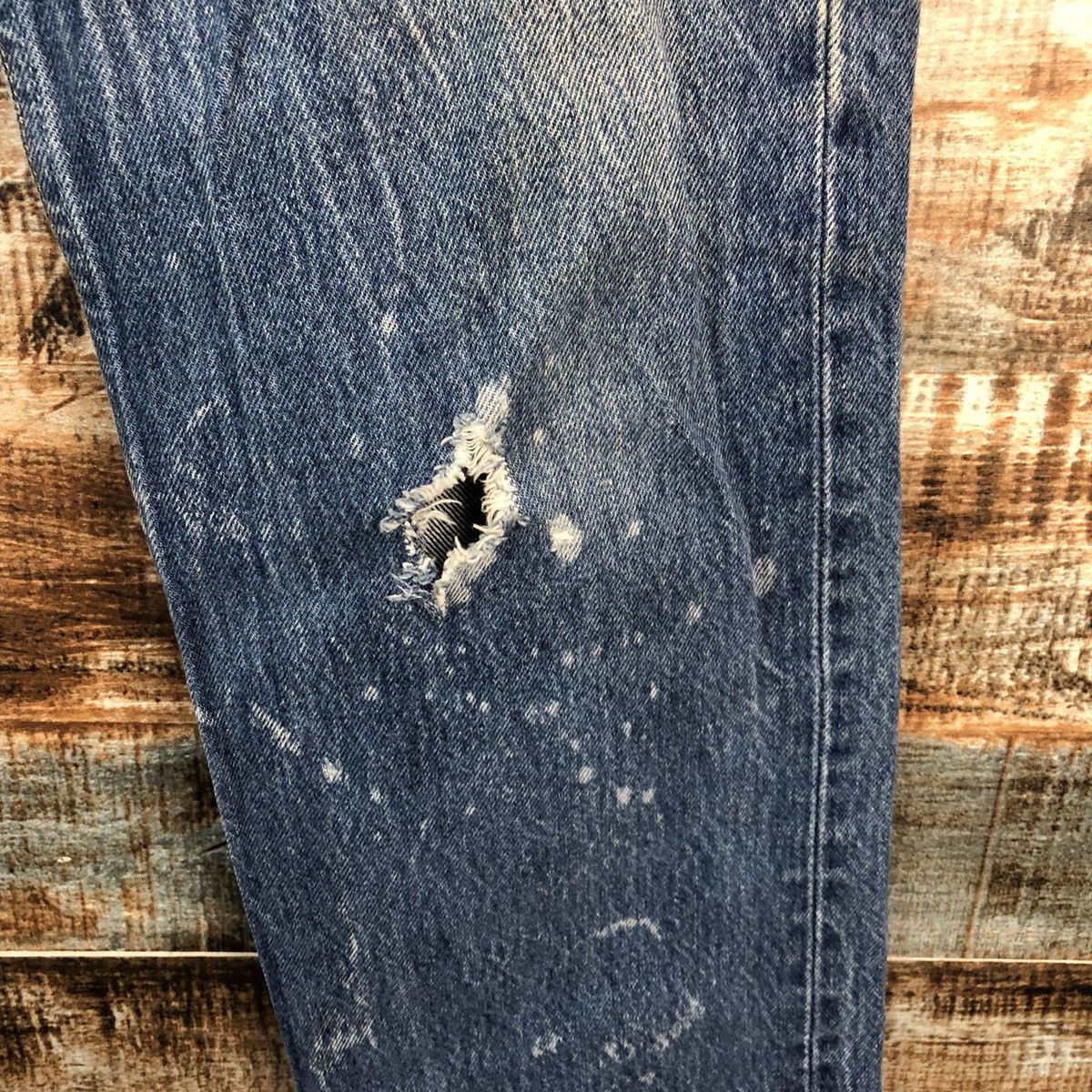 Levi's DL Levis 501 X Wildstyle super Lovers Rock denim #A2620 Size US 31 - 8 Thumbnail