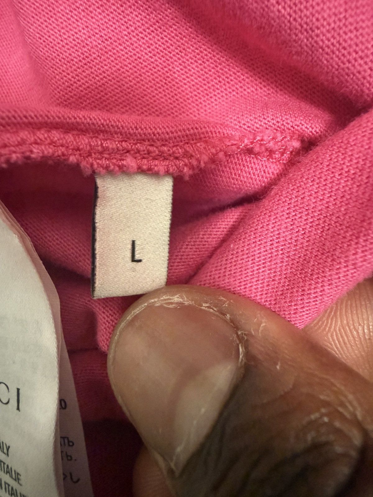 Gucci Gucci Manifesto Pink T-Shirt Sz Large Size US L / EU 52-54 / 3 - 4 Thumbnail