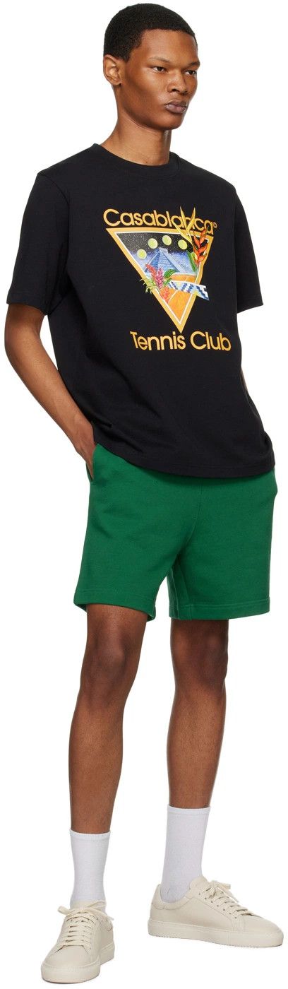 Casablanca o1mle0326 Printed T-Shirt Tennis Club Icon in Black Size US XXL / EU 58 / 5 - 4 Thumbnail