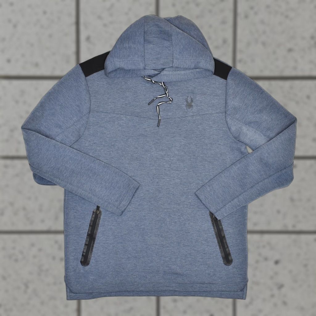 Spyder Spyder Active Men's Pullover Hoodie Sweater Polyester Blue Size L Pockets Solid Size US L / EU 52-54 / 3 - 1 Thumbnail