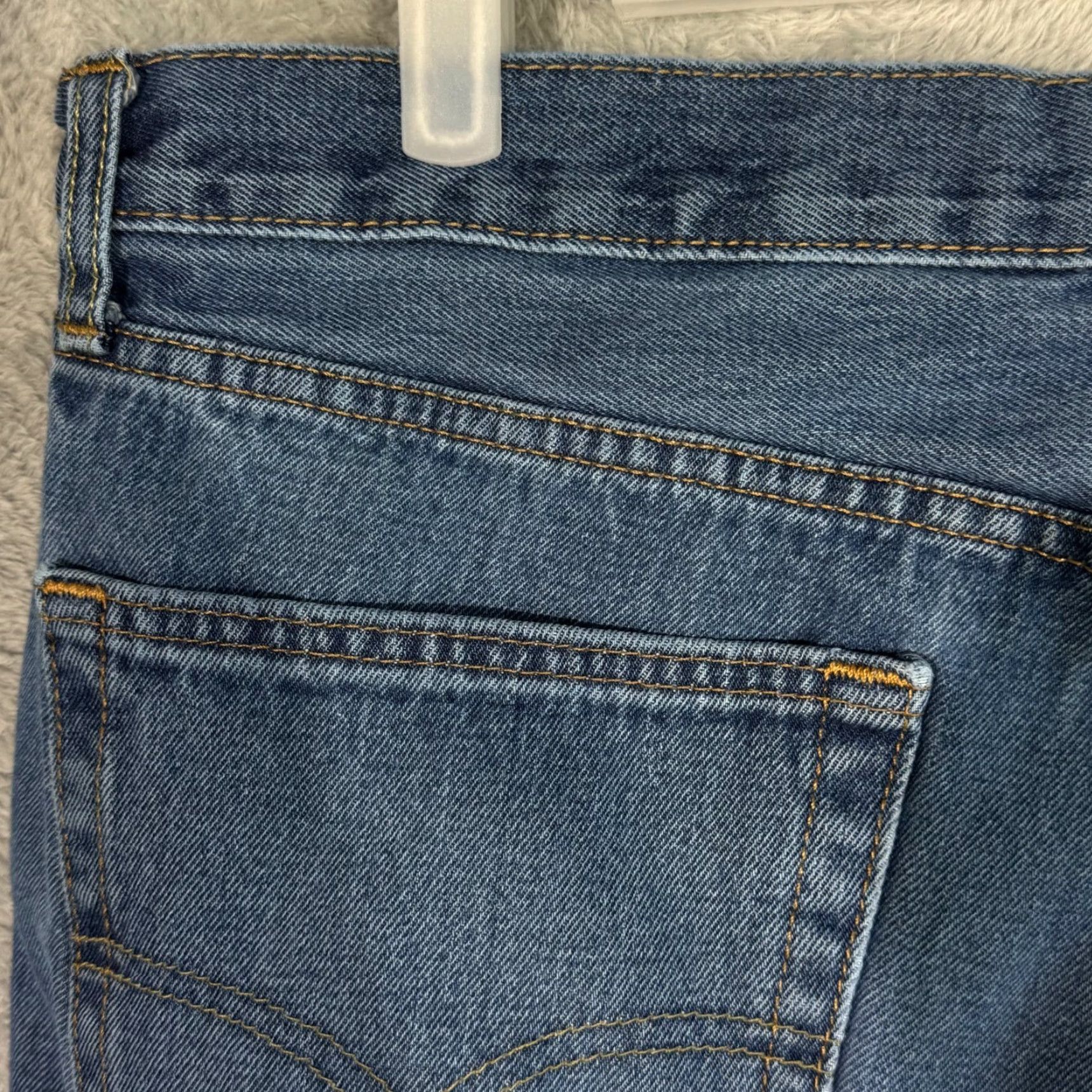 Levi's VINTAGE Levi’s 550 Jeans Men’s 36 x 32 Blue Denim Mid Rise Relaxed Straight Leg Jeans Size US 36 / EU 52 - 6 Thumbnail