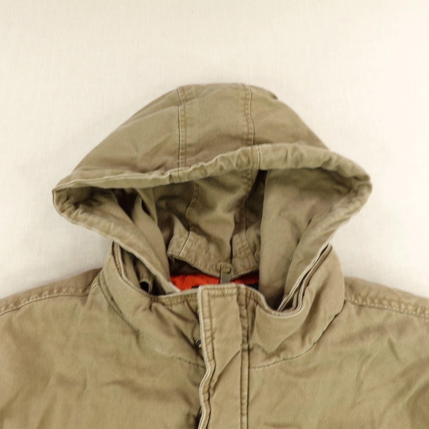Quiksilver Quiksilver Jacket Mens Medium Brown Canvas Quilted Full Zip Hooded Insulated Lined Pockets Workwear Casual Travel Size US M / EU 48-50 / 2 - 2 Thumbnail