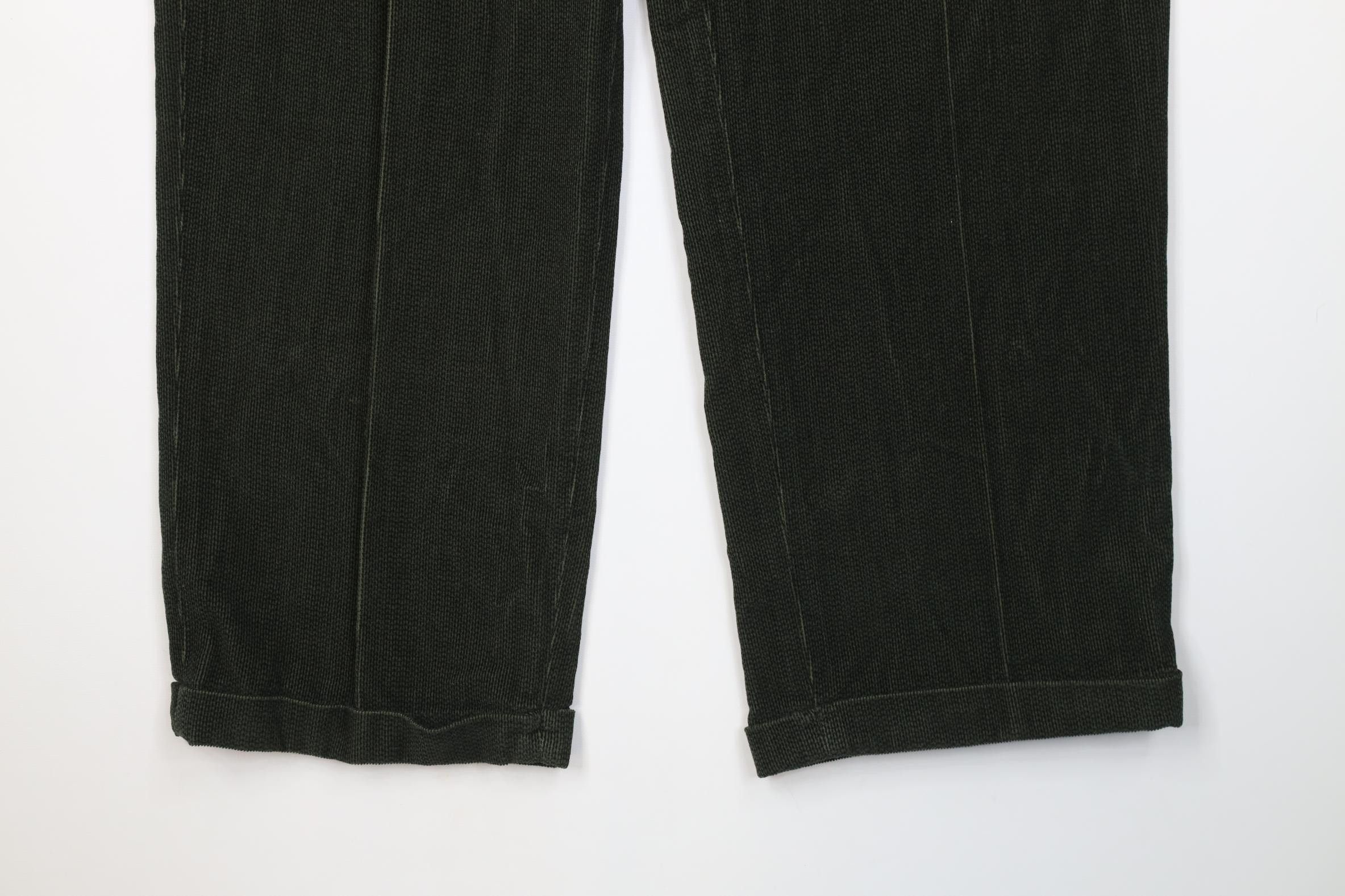 Vintage Deadstock Vintage 90s Streetwear Wide Leg Chino Pants Green Size US 38 / EU 54 - 4 Thumbnail