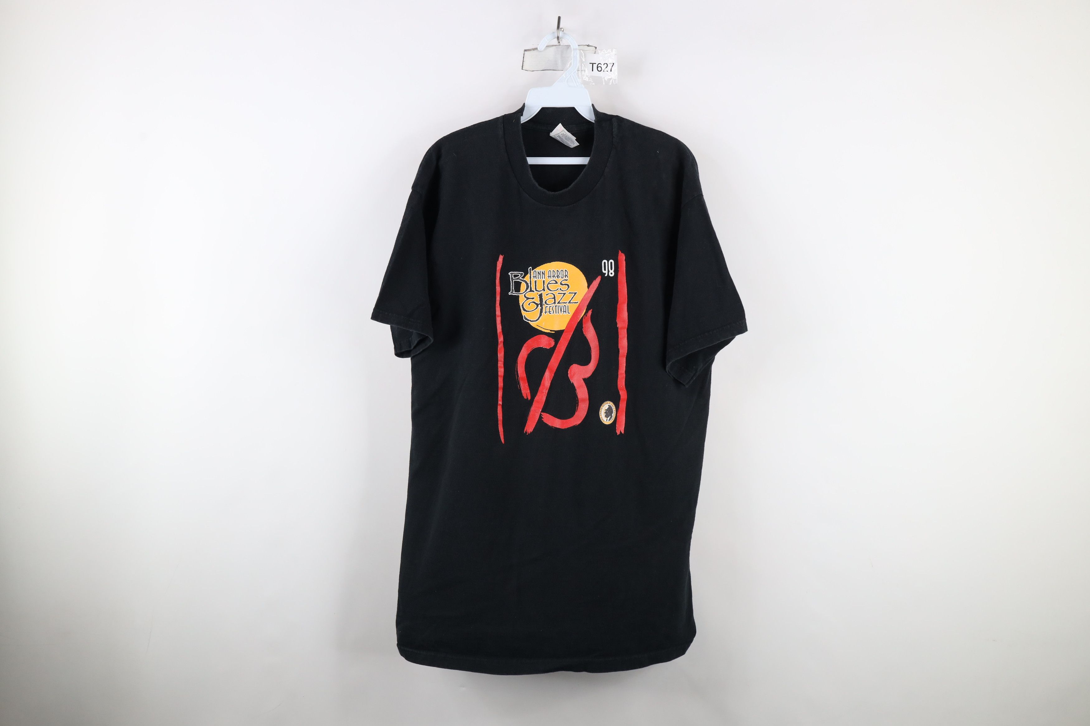 Vintage Vintage 90s 1998 Ann Arbor Blues Jazz Festival T-Shirt Size US XL / EU 56 / 4 - 1 Thumbnail