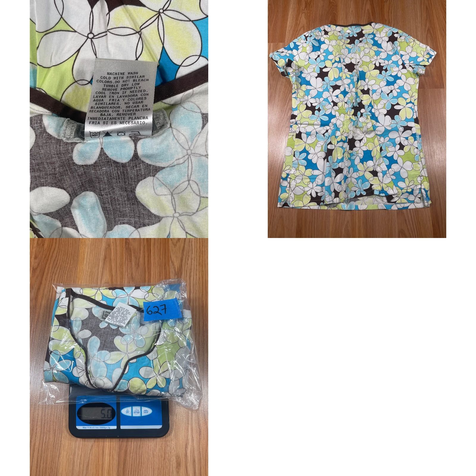 Cherokee Cherokee Shirt S Body Stretch Nurse Scrub Top Women Size Floral Size S / US 4 / IT 40 - 8 Thumbnail