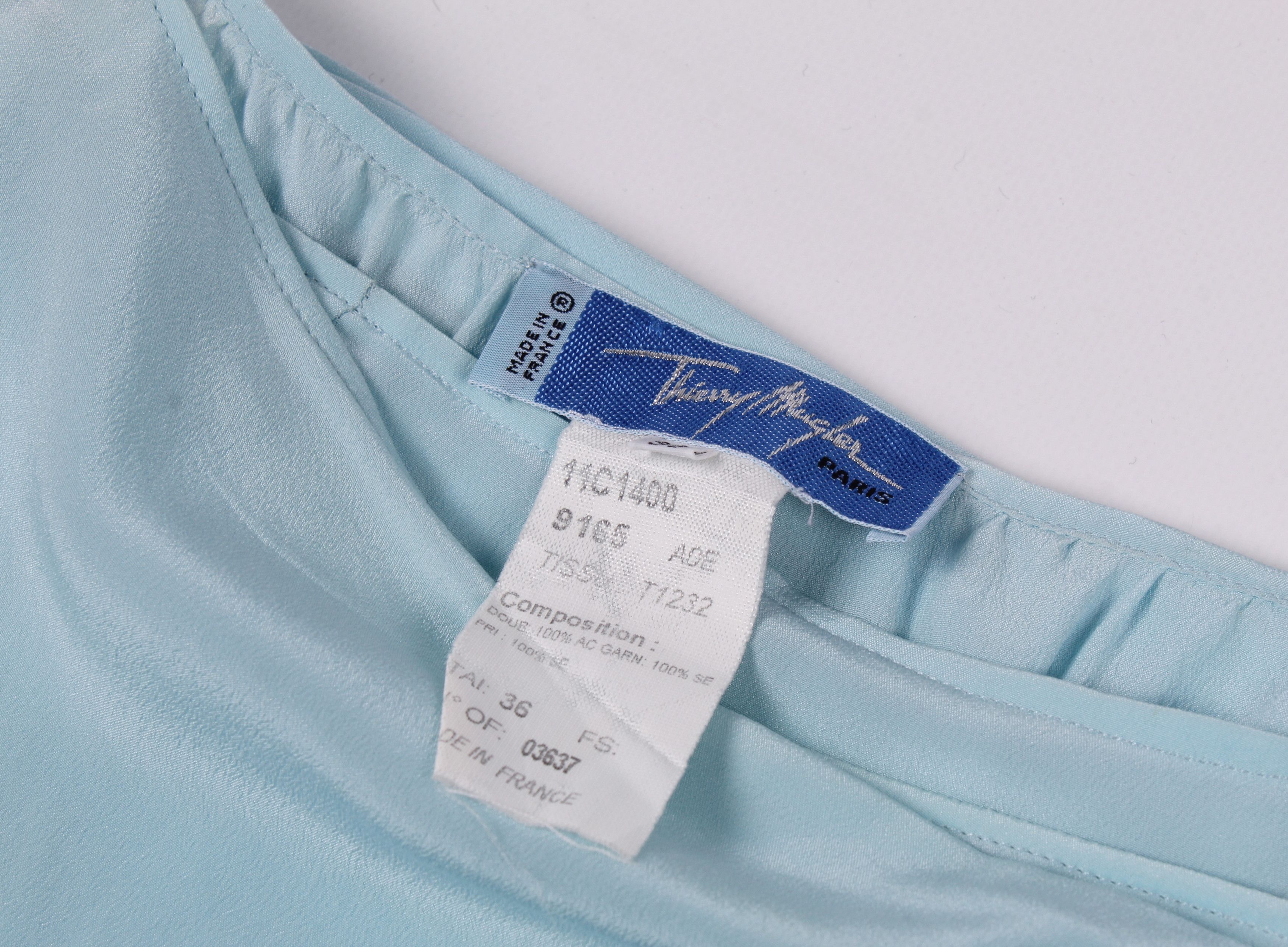 Thierry Mugler Vintage Rare SS00 Runway Thierry Mugler Wrap Silk Skirt Size 26" / US 2 / IT 38 - 4 Thumbnail