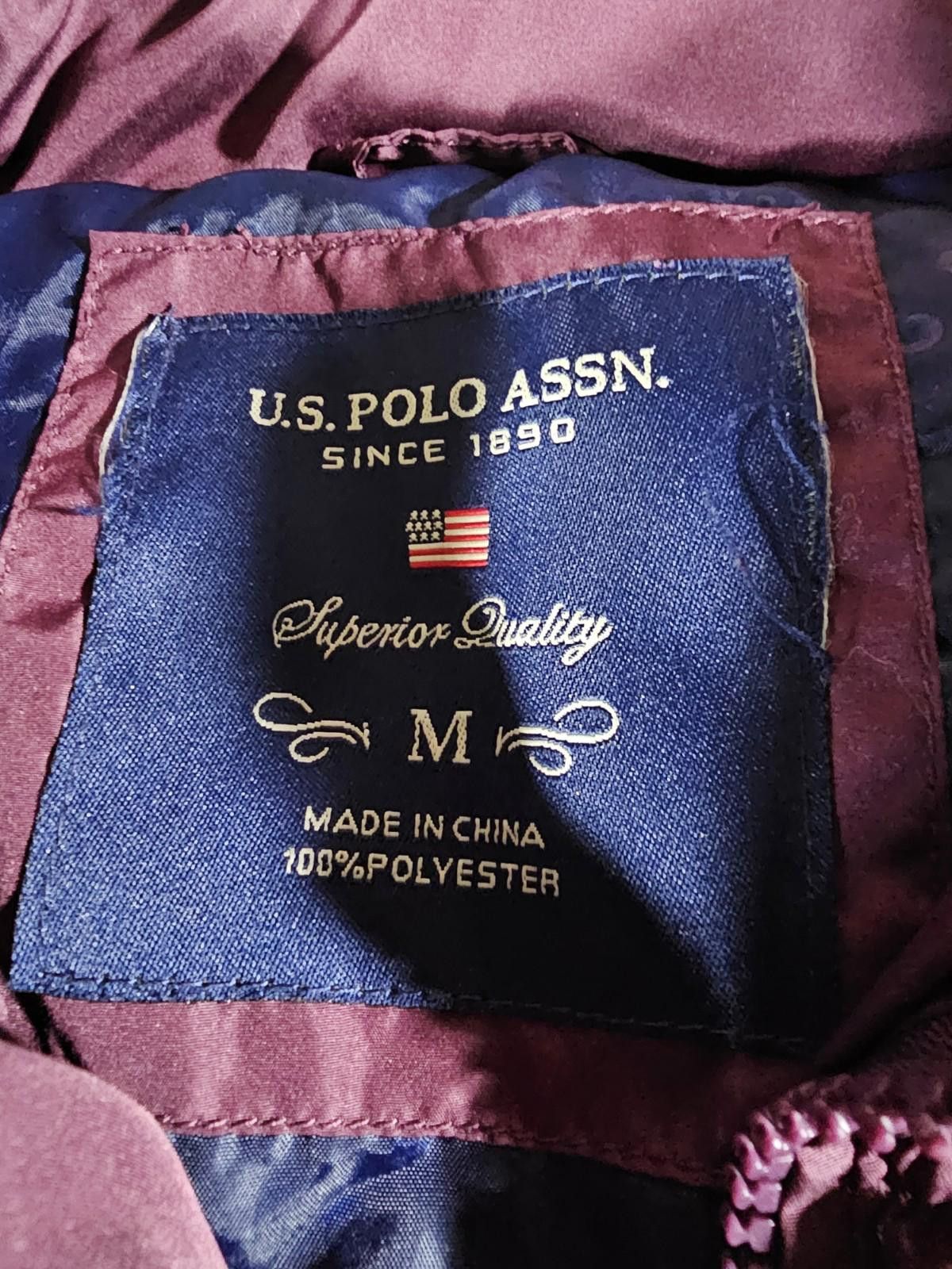 U.S. Polo Assn. USPA U.S. Polo purple puffer vest M Size M / US 6-8 / IT 42-44 - 3 Thumbnail