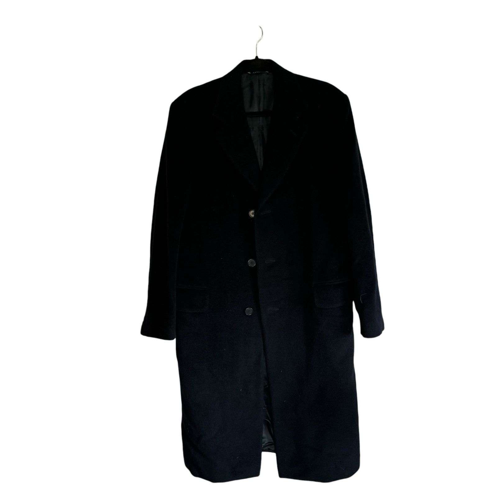 Lanvin LANVIN CLASSIQUE Pure Wool Overcoat 48R Italy Black Coat Size US M / EU 48-50 / 2 - 7 Thumbnail